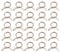 sourcing map 25Pcs Double Wire Spring Hose Clamps, 9mm Inner Dia Fit 9-10mm OD Hose Fuel Line Silicone Tube Clips, Color Zinc
