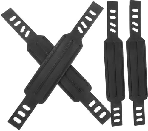 Yardwe Anti Rutsch Fahrradpedalriemen 2 Paare Verstellbare Fußstützenriemen Aus Strapazierfähigem Kunststoff Für Heimtrainer Und Sportfahrräder Universell Einsetzbar Leicht Und