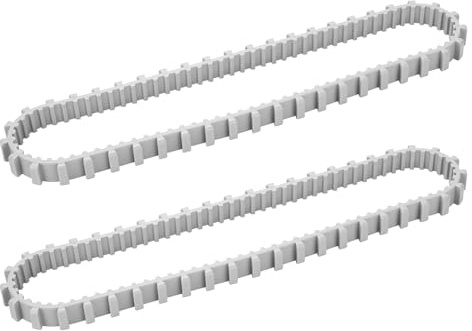 ANTOBLE 9985006-R2 Timing Tracks für Maytronics Dolphin Robotic Pool Cleaners, Ersatzteile passend für Dolphin Nautilus CC/Nautilus CC Plus/Apollo Plus/M200/M400/M500/Premier/Triton (2 Stück, grau)
