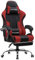 GTPLAYER Chaise Gaming Ergonomique, Fauteuil Gamer, Chaise Bureau, Gaming Chair avec Dossier réglable à 135°, Hauteur Réglablerepose-Pieds rétractables, Siege, Tissu Rouge