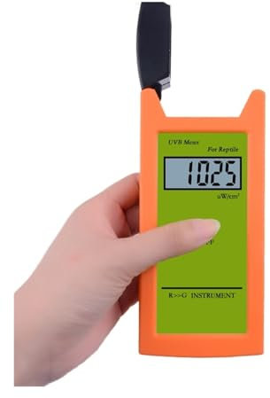 UV Index Messgerät, UVB-Tester, hochpräziser UVB-Detektor, UVB-Testrät for Reptilien, soforti Messwerte, UVB-Messrät, Werkzeug zur Messung der Leuchtkraft für UV Strahlen Heim Büro Innen und Außen mit