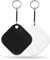 Air Tags-2 Pack, Bluetooth Luggage Tracker Work with Apple Find My (iOS Only, Not for Android), Replaceable Battery, Item Finder for Keys/Backpack/Suitcase/Wallet, Black&White
