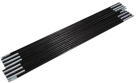 2 Stück Zeltstangen Ersatz Fiberglas Zeltstangen-Set faltbar mit elastischer Schnur für Camping Zelt Reparatur