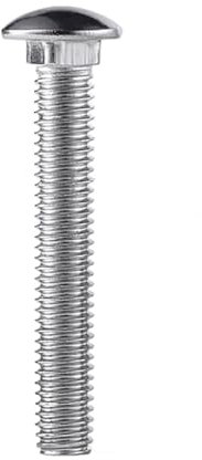 1-5pcs Bulloni M4 M5 M6 M8 M10 M12 Viti a collo quadrato a testa tonda in acciaio inossidabile 304 Bulloni Lunghezza 10mm-25mm(25mm,M10(1pcs))