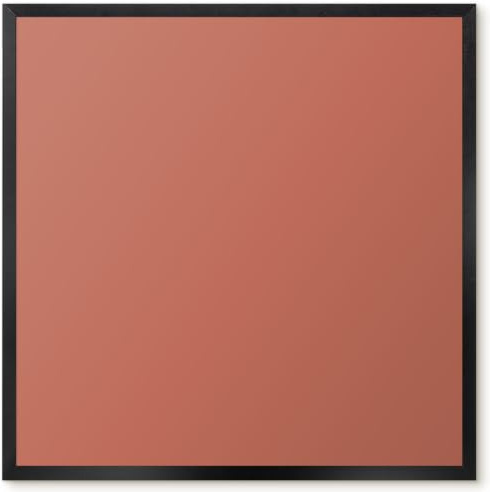 Menüwand für Angebote und Promos 50x50 Ziegelfarbe Schwarzer Rahmen