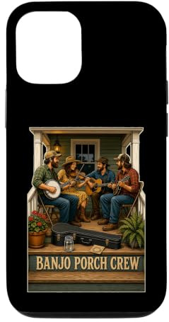 Banjo Porch Crew Folk Bluegrass Session Acoustique Coque pour iPhone 12/12 Pro