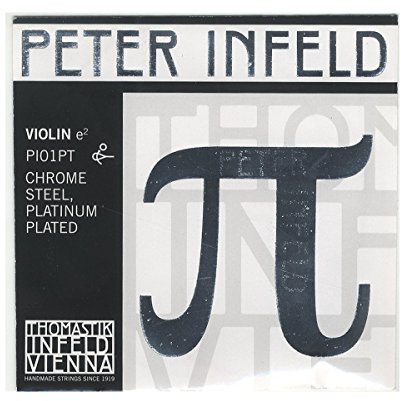 Thomastik Einzelsaite für Violine 4/4 Peter Infeld Synthetic Core - E-Saite Chromstahl, Platin beschichtet, medium