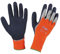 Kerbl 297672 XA325 Activ Grip Polyester/Baumwolle Feinstrick Handschuh, Orange, Größe 8