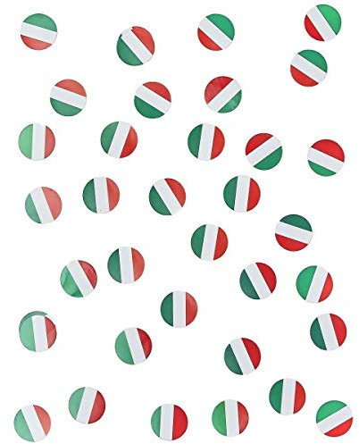 Christian Fabrication 150 Tischkonfetti mit italienischer Flagge – bunt – Einheitsgröße