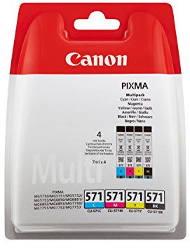 Canon Tintenpatrone CLI-571 Multipack (C/M/Y/BK)