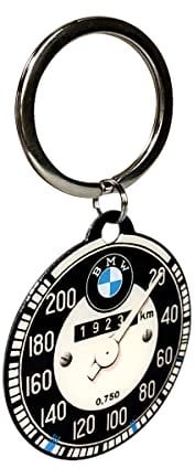 Nostalgic-Art Llavero Retro Tachometer – Idea de Regalo para Fans de BMW, Metal, Otro, 4 cm
