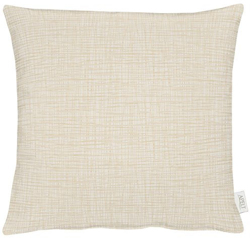 APELT Tessuto 49x49 20 Kissenhülle, Polyester-Baumwolle, elefenbein