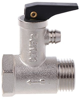 KOFUN Valvola di sfogo, ottone G1/2 Dn15 0.7Mpa valvola di sicurezza di pressione per scaldabagno elettrico