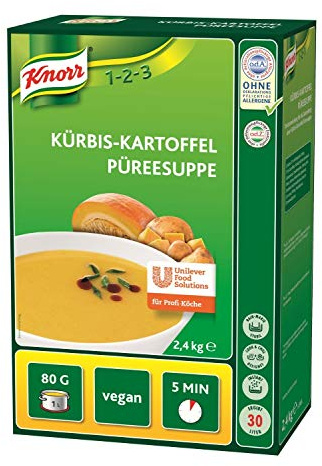 Knorr Kürbis Kartoffel Püreesuppe Trockenmischung (ausgewogener, harmonischer Geschmack) 1er Pack (1 x 2,4 kg)