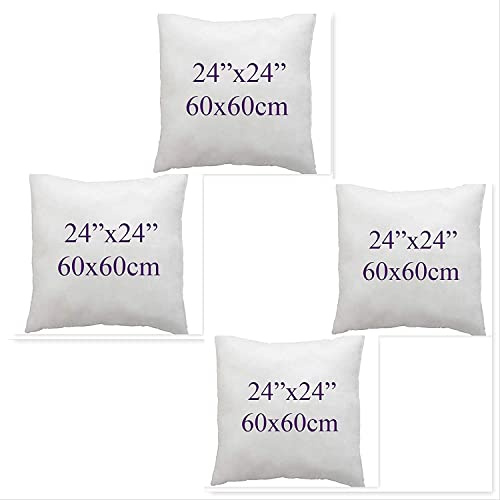 ARLINENS Duck Feather & Down Cushion Pads Inners Inserts Fillers Available in 16 18 20 22 24 (24x24, pack of 4)