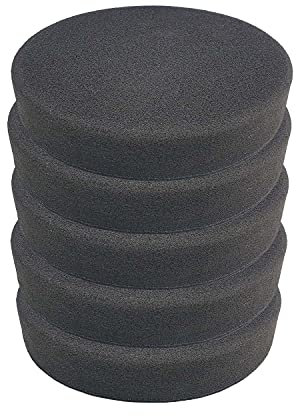 Craft-Equip Basic 5er Pack 150mm Polierschwamm grau glatt Polierpad Auto Lack