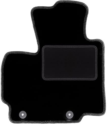 Wielganizator Automatte – Passend für Mitsubishi Space Star II Schrägheck 2013- – Velours – Autozubehör - Praktische Fußmatte Auto – 1-teilig - schwarz