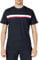 Sergio Tacchini T-Shirt, Marineblau, für Herren, gestreift, A, marine, L