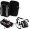 K-S-Trade Sac Ceinture pour Oppo Find X5 Housse Compatible avec Oppo Find X5 Étui De Protection á Bandoulière Sac D'épaule Holster Smartphone Coque Pochette Ceinture Couvercle Noir-Gris 1x -