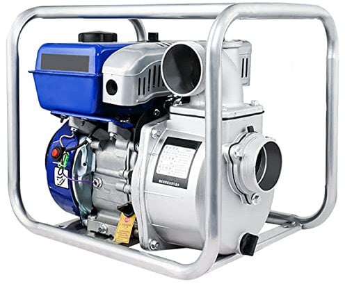 Cofepy Blue Gas-Powered 8.5HP Metal Above Ground Water Pump, 3-Inch, 32m Max Lift