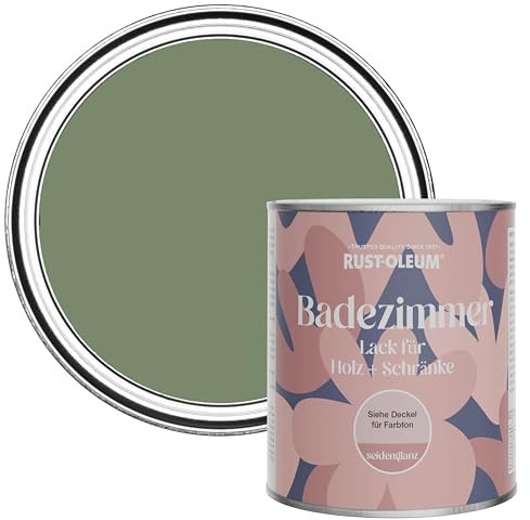 Rust-Oleum Green Moisture Resistant Bathroom Wood and Cabinet Paint in Satin Finish - All Green 750ml