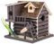 Belle Vous Dekoratives Vogelhaus für Draußen - Holz Vogelhaus - Gartenfutterspender zur Beobachtung Wildlebender Tiere - Künstliches Nest für Balkon