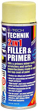 E-TECH Technik 2 in 1 Filler & Primer - 400ml - Ideal for smoothing out textured or rough surfaces