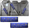 JNNJ 2er Pack Sicherheitsgurt Abdeckung für Frauen, Strass Kristall Glitzer Sicherheitsgurt Leder Schulterpolster, Auto Dekor Zubehö, für Frauen & Männer(Blau)