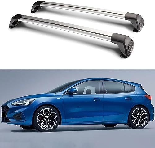 HALEUP Aluminium Dachträger für Ford Focus Sedan 2018 2019 2020 2021, Auto DachträGer TransportdachträGer Querstange Gepäckträger für Fahrradträger, Dachbox, Skihalter
