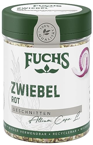 Fuchs Gewürze - Zwiebel rot geschnitten - Gewürz für Pürees, Salate oder Brotaufstriche - natürliche Zutaten - 40 g in wiederverwendbarer, recyclebarer Dose