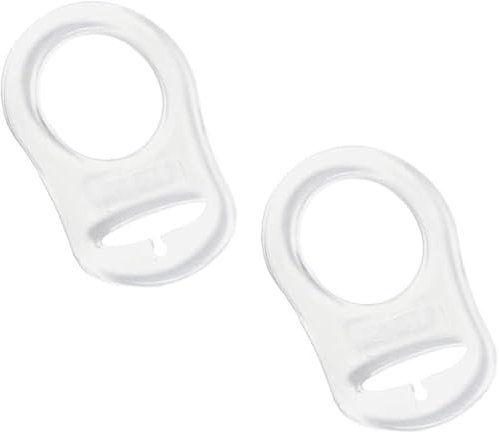 Anneau à boutons en silicone, 2 adaptateurs de tétine, anneau adaptateur pour tétine en silicone, anneau en silicone pour tétine (transparent) (transparent)