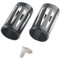 FINMOKAL Gabel Boot Slider Covers Cow Bells Harley Touring Modelle 2014-2022 2015 2016 2017 2018 2019 2022 Schwarz Aluminium 1 Paar
