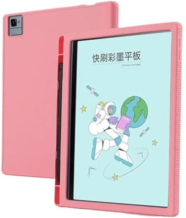 DRENGE Weiche Silikon-Rückschale, kompatibel mit Boox Tab Ultra C Pro 10,3 Zoll Hülle mit Stifthalter für Boox Tab 10C Pro Slim Cover (Color : Pink, Size : Tab 10C Pro)