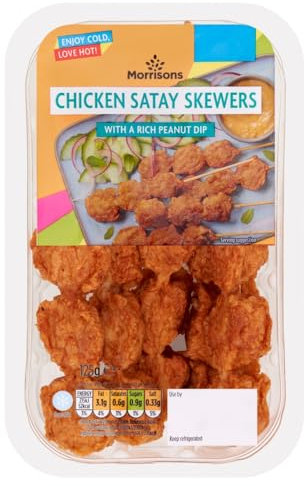 Morrisons Chicken Satay Skewers with a Rich Peanut Dip 125g