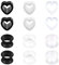 MODRSA 10MM Ear Tunnel Plug Silikon Flared Flexibler Herz Tunnel Expander Stretching Damen Frauen Ear Skin Flexibles Fleisch 6Paare