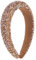 scicent Stirnband Kristall Strass Glänzend Haarband mit Kette Mode Haarreif Damen Dickes Gepolstert Headband Delicate Haar Accessoires für Frauen und Mädchen (Kaffee) 26910