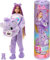 Barbie Poupée Barbie Cutie Reveal Bisounours, avec costume en peluche Tougentille mauve et 10 surprises, y compris changement de couleur et mini ours., JCN94