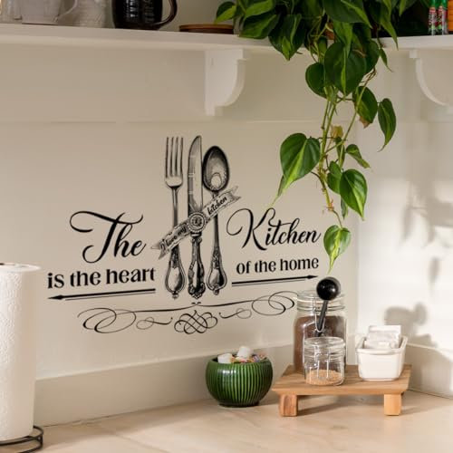 Wandtattoo Messer Und Gabel Wandsticker Wanddeko für Wohnzimmer Schlafzimmer Sofa Hintergrund,Wandaufkleber Kinderzimmer Mädchen und Jungs,Wandaufkleber Diy Wandkunst Dekor