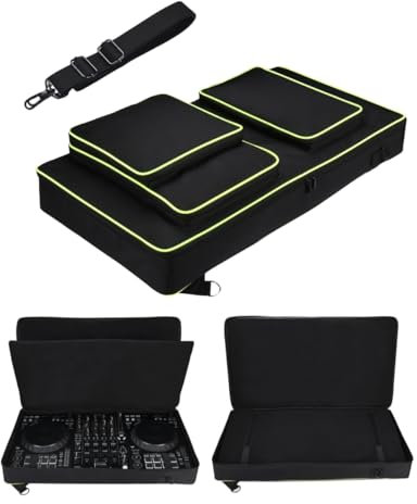 LaiMoney Tragbare DJ-Controller-Tasche für Alpha Theta DDJ-GRV6/Pioneer DDJ FLX10/DDJ 1000/DDJ 1000SRT, einfacher Transport zum Outdoor-DJ-Controller-Paket (für Pioneer ddj FLX10 Hülle)