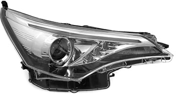 EDA PREMIUM auto Scheinwerfer Rechts 81130-05380 passend für TOYOTA AVENSIS T27 2015-2018, ohne Motor, elektrisch, HiR2, Led, WY21W, ECE, mit Tagfahrlicht (LED)