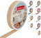 Nähmit 25m Rolle Baumwoll Schrägband, 100% Baumwolle 20mm Breit - 40/20 vorgebügeltes Schrägband (A04-Beige, 25m Rolle)
