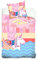 JACK Renforcé Wende Bettwäsche 2 TLG. 135x200cm Peppa Wutz Rosa Einhorn Peppa's Party Bunt Rosa Knopfleiste