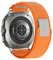 Supore Bracelet Compatible avec Samsung Galaxy Watch Ultra 47mm, Nylon Sport Velcro Réglable Hommes Femmes Bracelet de Remplacement pour Bracelet Galaxy Watch Ultra (Orange)