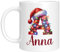 Tasse mit Namen personalisiert - Weihnachten - Namenstasse - Weihnachtliches Motiv mit Anfangsbuchstaben - Nikolausgeschenk
