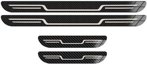 Xpccbhd 4 Pièces Protection Seuil de Porte Voiture pour Toyota RAV4 III (XA30) Long 2008-2012, Marchepieds en Acier Inoxydable Bandes de Seuil de Porte,B