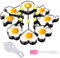 8 Stück Egg Ring Formen, Spiegeleierformen für die Pfanne, Edelstahl Ei Ring, Pfannkuchen Form, Eierform mit Ölbürste für Omelette für Omeletts Spiegeleier Hackbraten Pancake