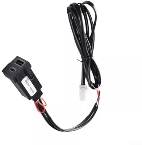 For TOYOTA For RAV4 Tailored Car Charging Solution Dual USB C PD and For QC3 0 Ready at 12 Volts