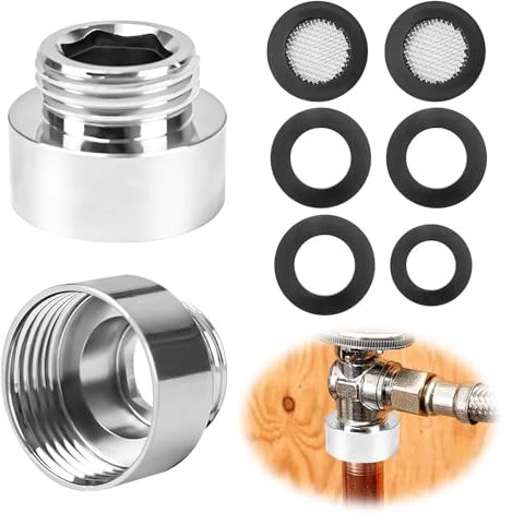 ARTGUTS Reduzierung 3/4 auf 1/2, Reduzierverlängerung mit Gummidichtung, Reduzierstück G1/2 Außen(Ø20mm) x G3/4 Innen(Ø25mm), für Die Umwandlung von Rohrverbindungen