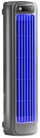 Draadloze oplaadbare airconditioner,Verdunstungskühler Luftkühler,Mobile Klimaanlage ohne Abluftschlauch,Tragbare Klimaanlage Lüfter Leise mit 3 Geschwindigkeiten für Büro,Schlafzimmer,Küche (Grau)