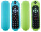 HARY Sky Q Fernbedienungsabdeckungen, leuchtet im Dunkeln, Silikonhülle für SKY135 Voice & Touch Fernbedienungen + Sky Glass Remote - Anti-Rutsch-Schutzhülle mit Anti-Verlust-Schlüsselband (Blau +